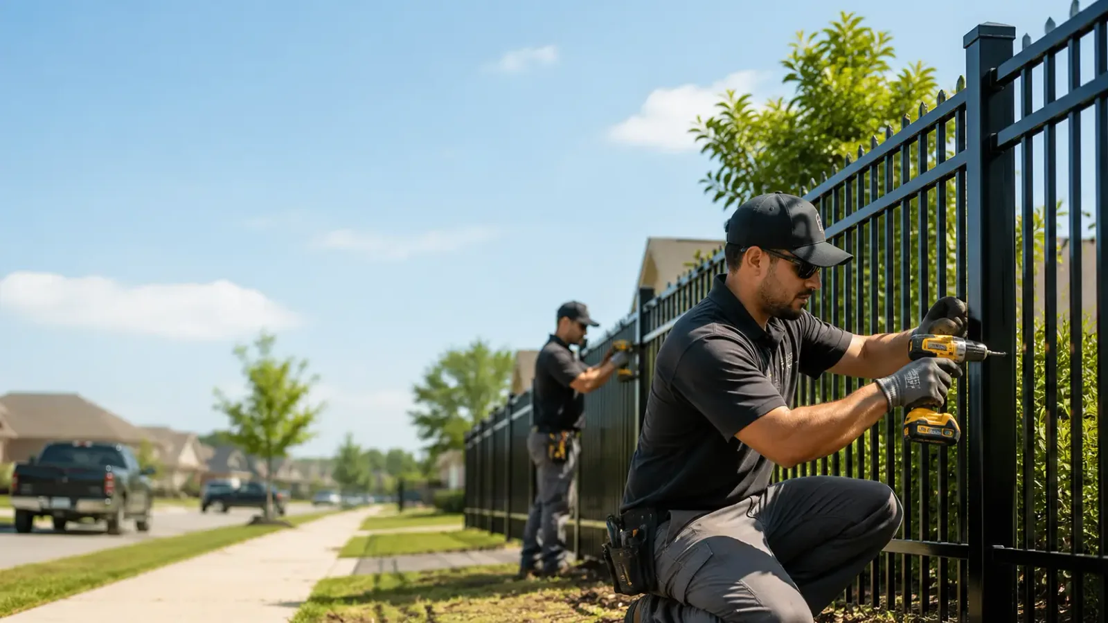 Metal Fence Installation in Houston, MS